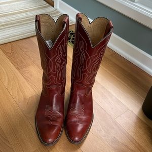 Frye Deep Red Western Boots